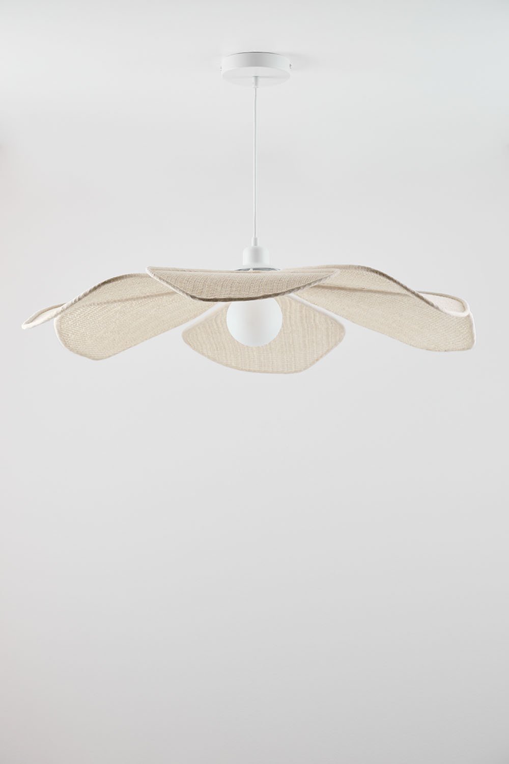 Benavid linen ceiling lamp, gallery image 1