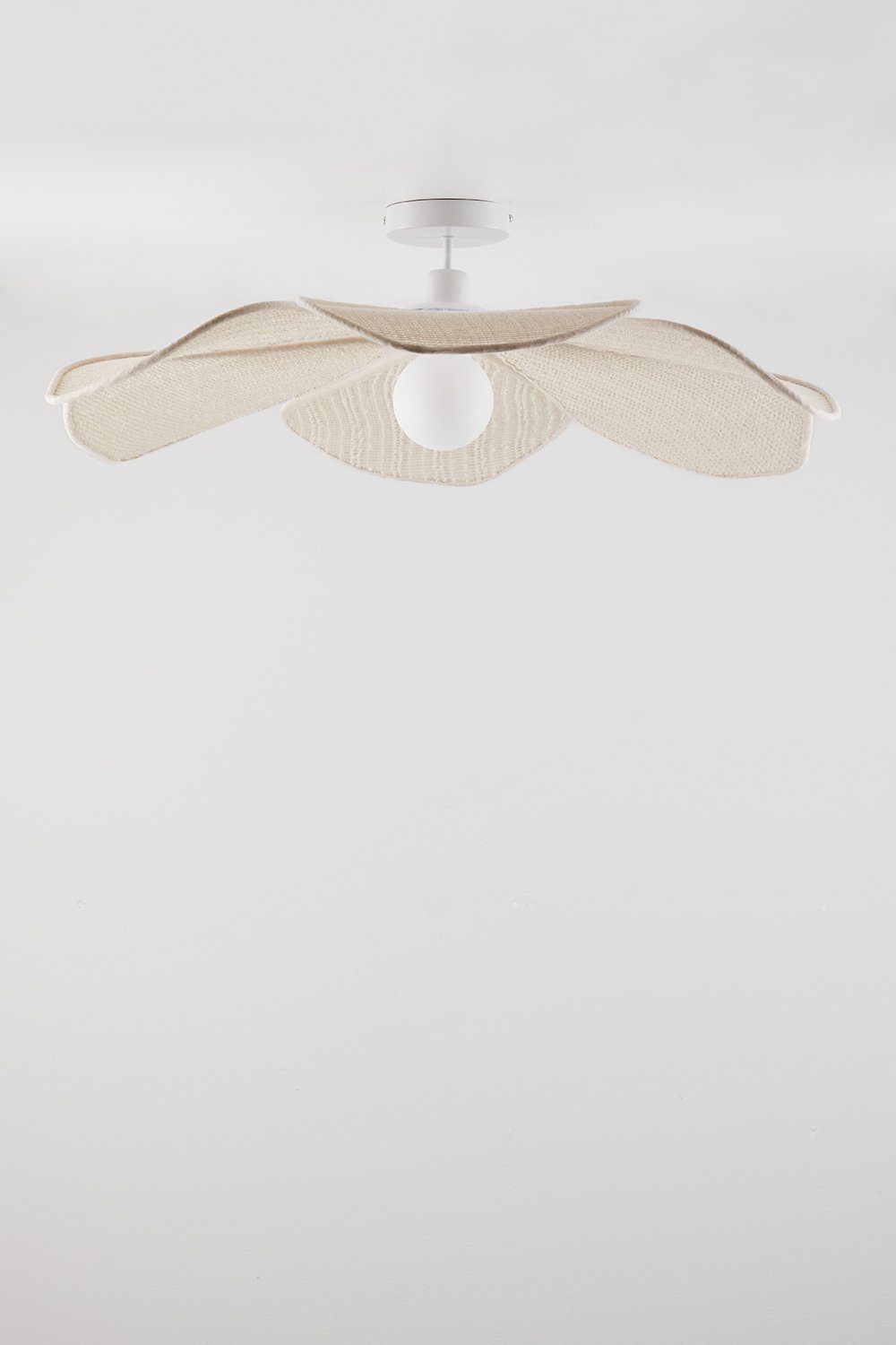 Benavid linen ceiling lamp, gallery image 2