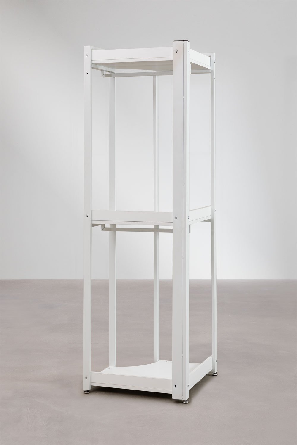 Ariaster open corner wardrobe in steel and MDF, gallery image 4