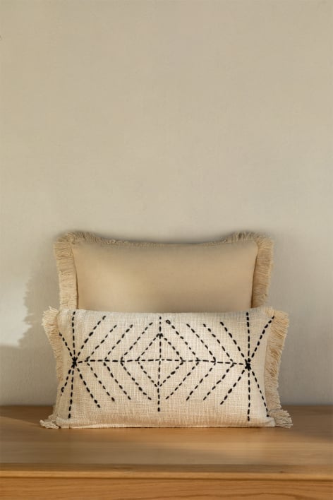 Rectangular cotton cushion (30x50 cm) Iguatu