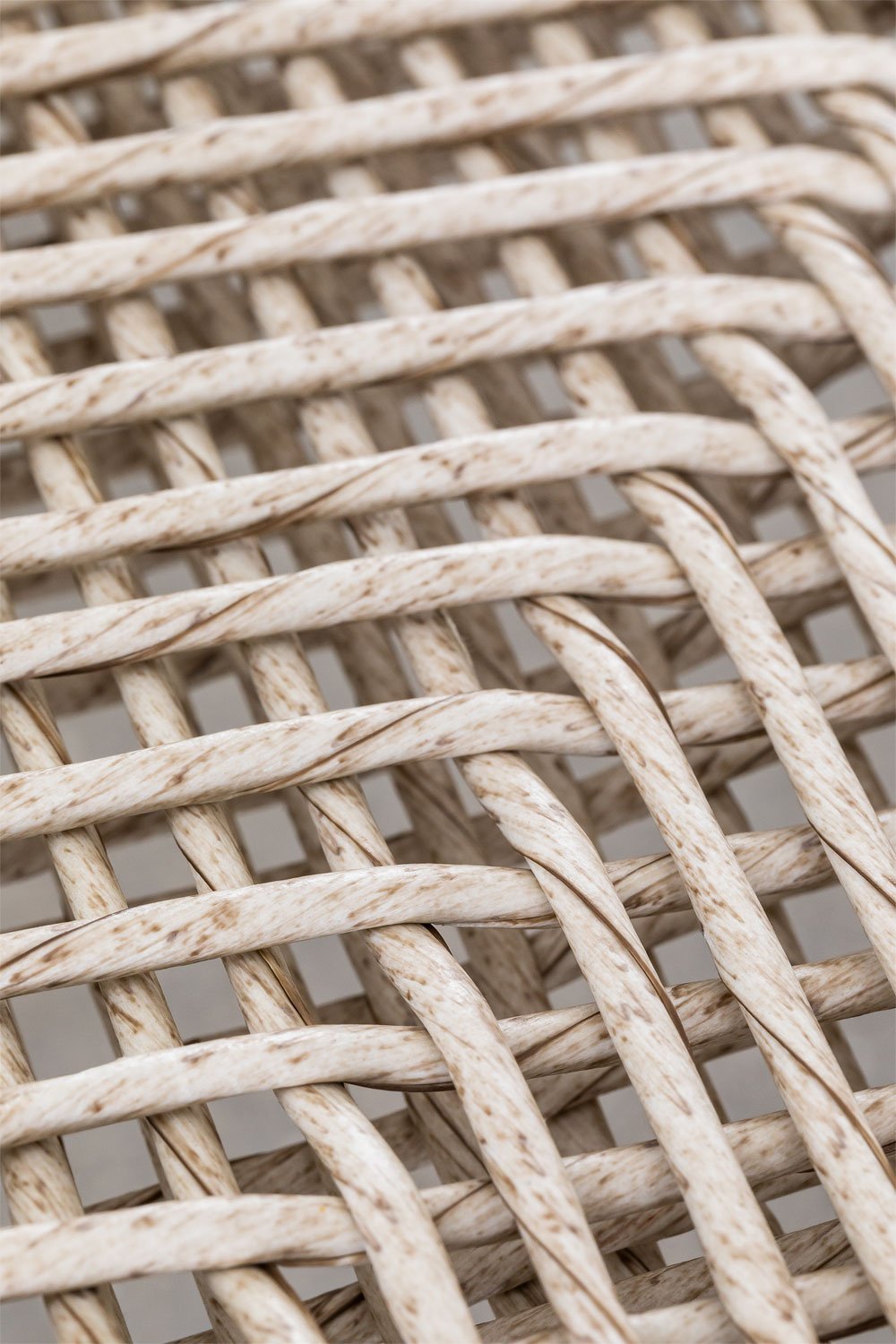 Stackable garden chair with armrests in aluminum and synthetic rattan Marsha, gallery image 7