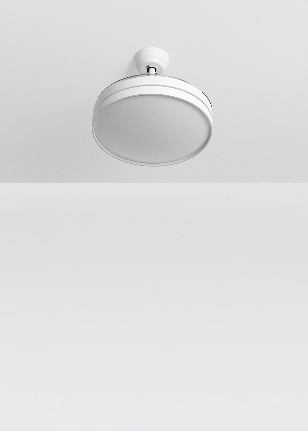 CREATE - WIND CLEAR - Silent ceiling fan 40W Ø108cm retractable blades with 36W LED light, gallery image 3176784