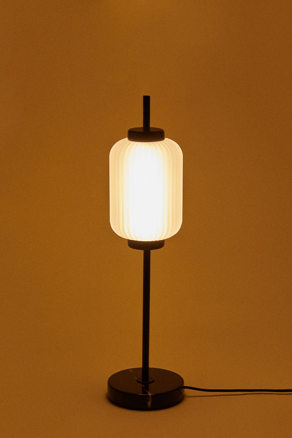 Necsar iron and glass LED table lamp, gallery image 2