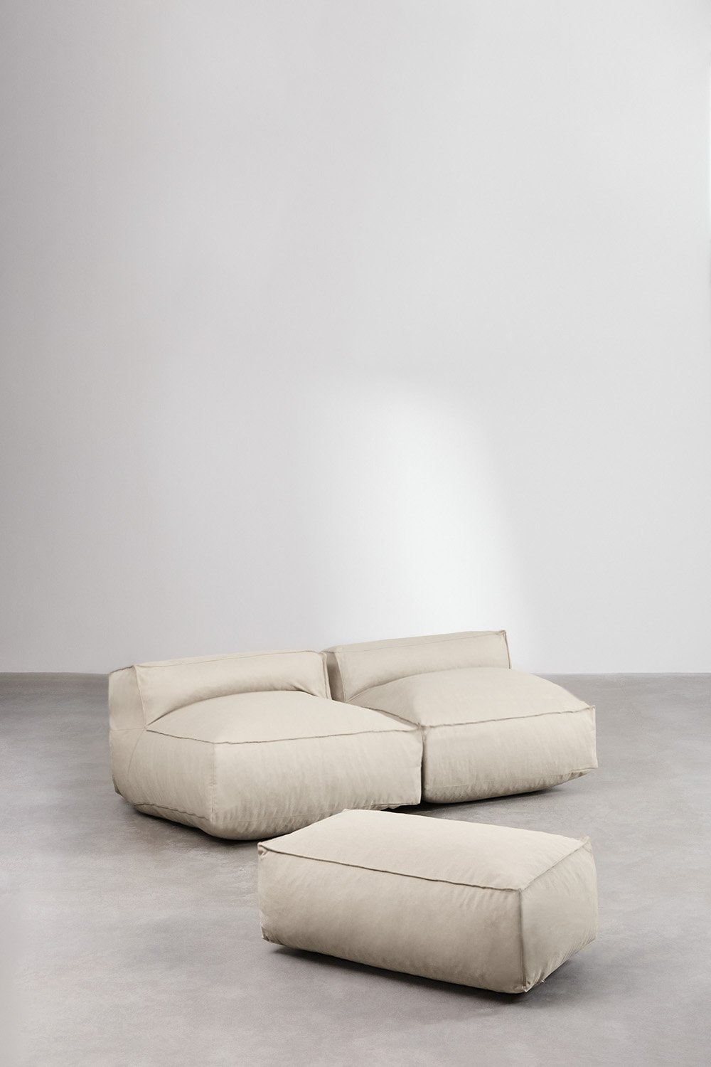 2-Piece Modular Sofa and Pouffe for Garden Dojans  , gallery image 1