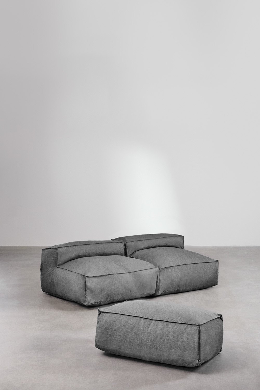 2-Piece Modular Sofa and Pouffe for Garden Dojans  , gallery image 1