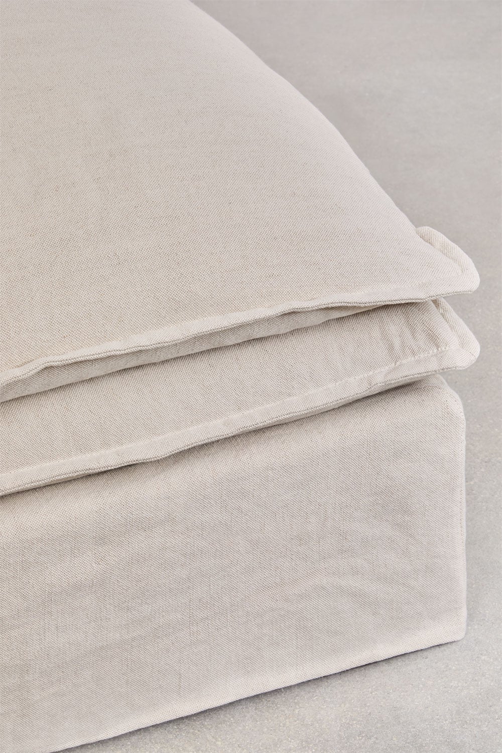 Grace 3-piece modular sofa in linen and cotton, gallery image 8