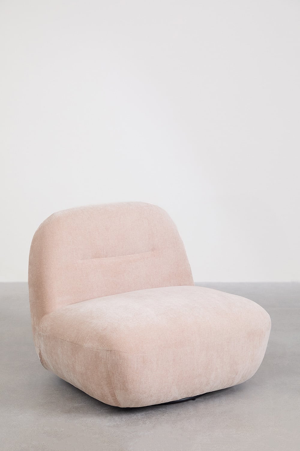 Swivel armchair in Sernin chenille, gallery image 4