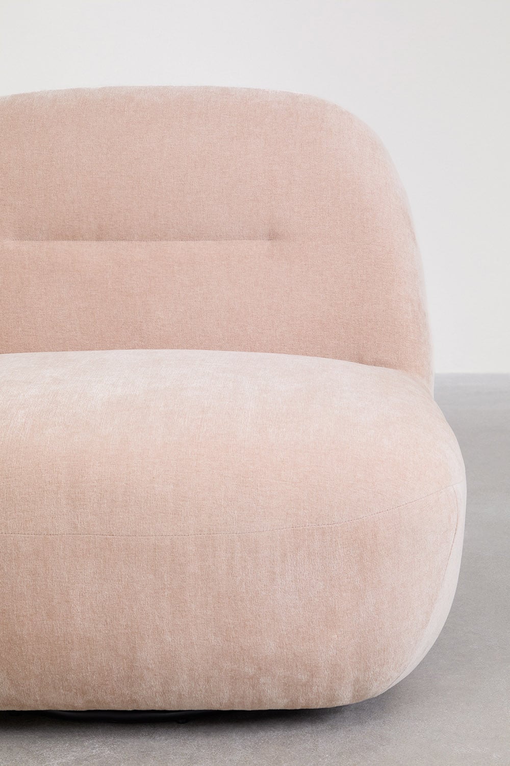 Swivel armchair in Sernin chenille, gallery image 5