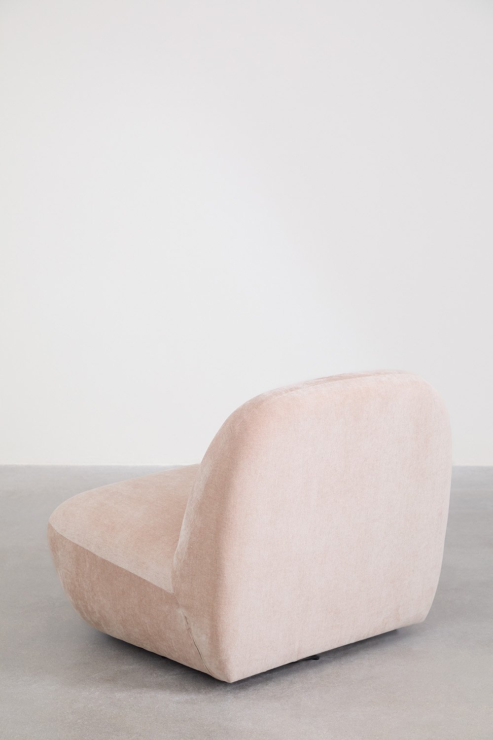 Swivel armchair in Sernin chenille, gallery image 7