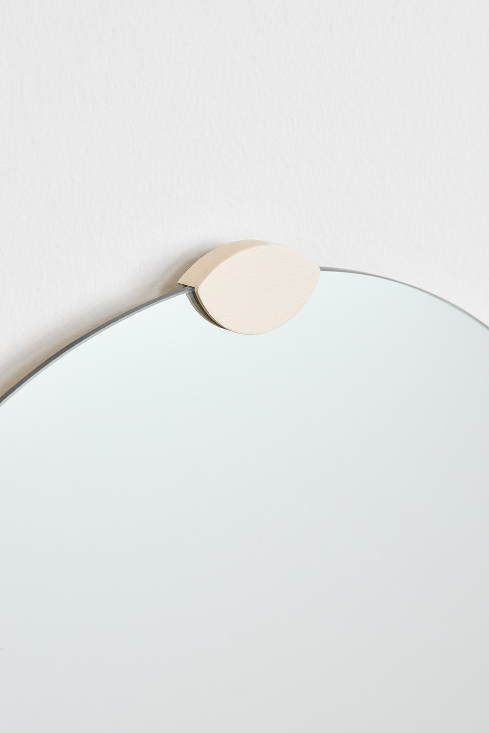 Oval wall mirror 30x60 cm with Nubino steel shelf, gallery image 4