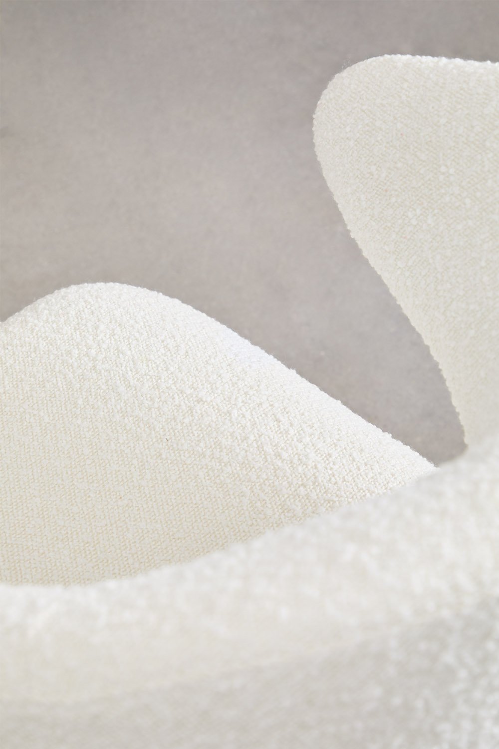 Arnoia bouclé fabric dining table, gallery image 6