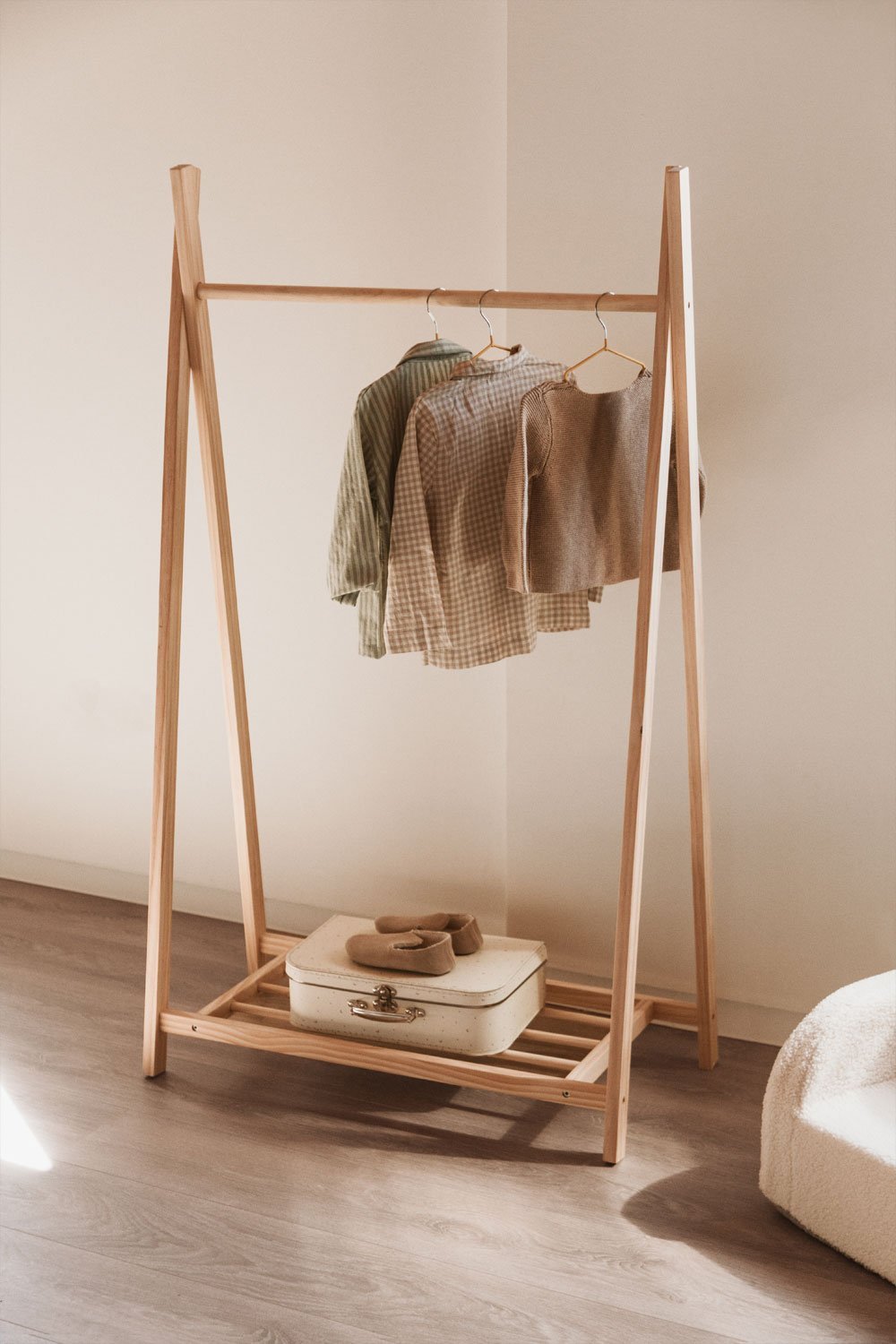 Wooden Hanger & Shoe Rack Baxli Kids, gallery image 1