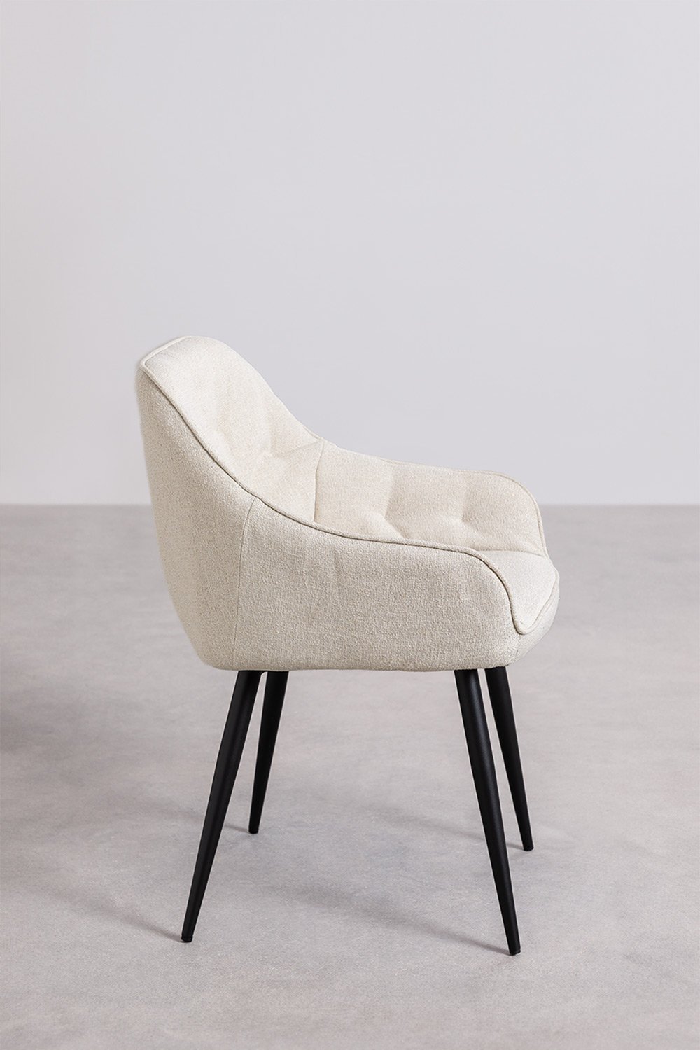 Pack of 4 dining chairs in Zilen fabric, gallery image 3