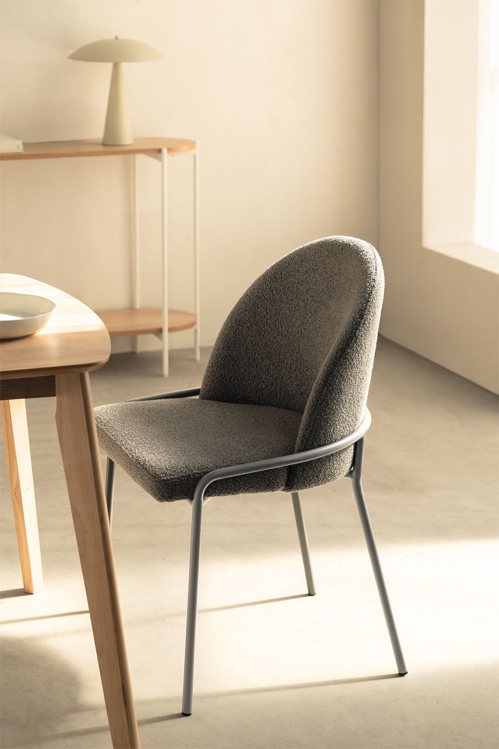 Pack of 2 Grolet upholstered dining chairs, gallery image 1