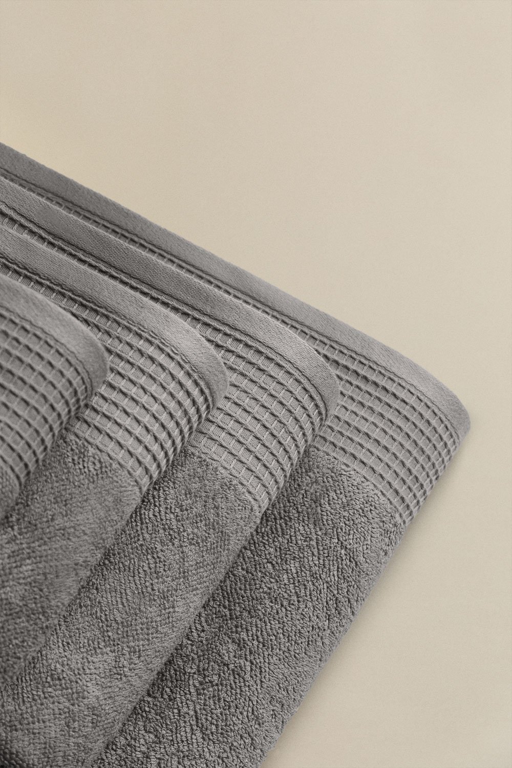 Terry cotton towel with Claritone border , gallery image 2