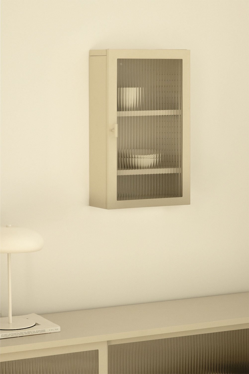 Paoline steel and glass wall display case, gallery image 1