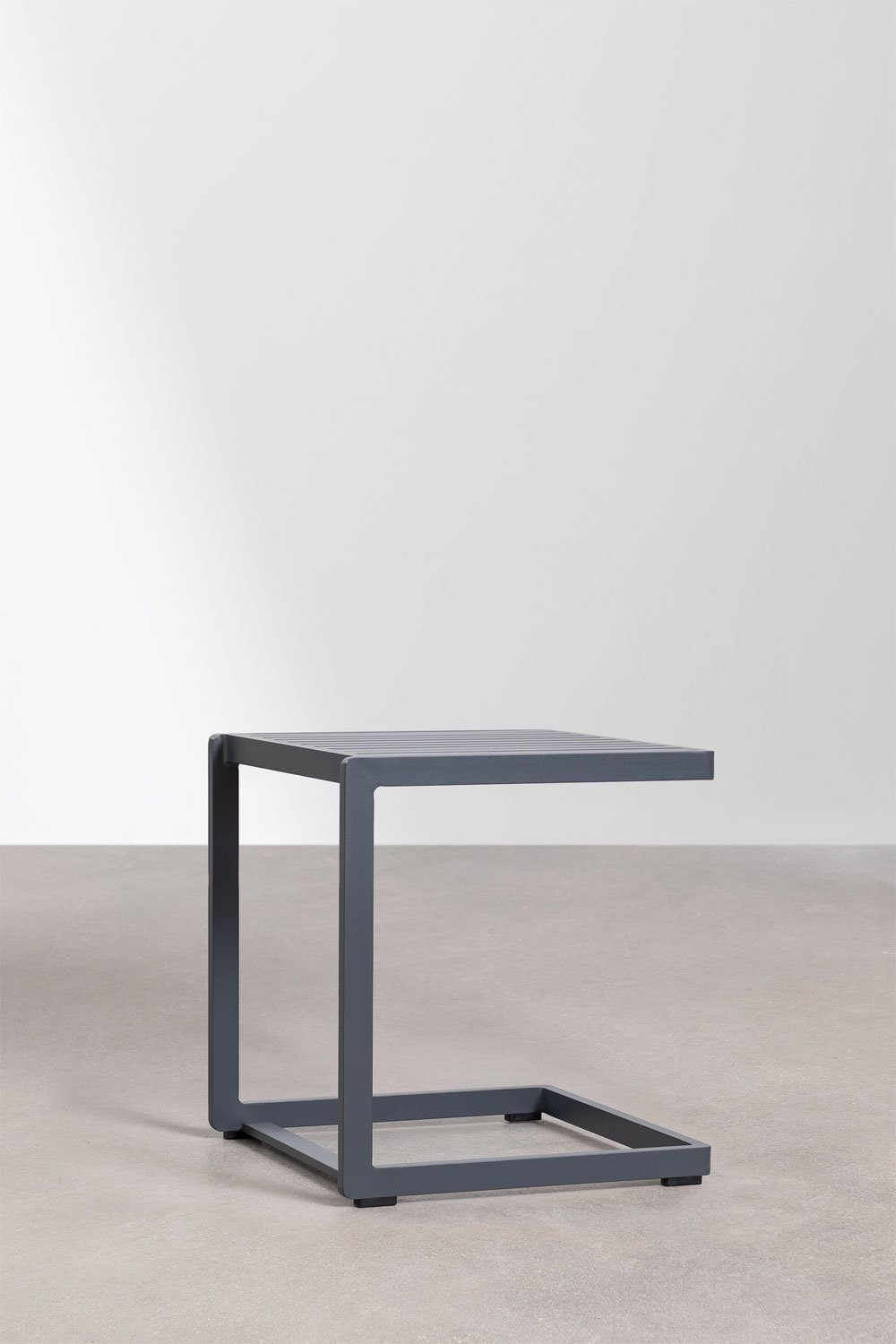 Square Garden Side Table 40x40 cm in Aluminum Dulem, gallery image 2