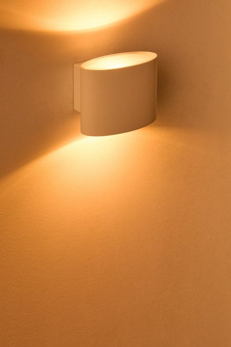 Wall-Mounted LED Outdoor Light in Aluminum with 2 Light Points Birelo