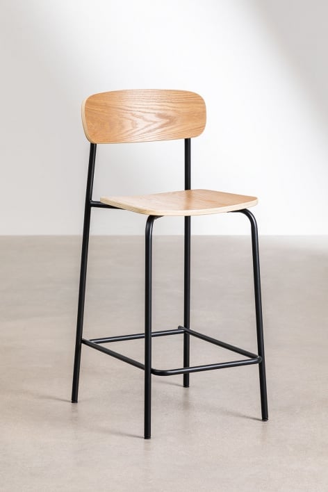 Pack of 4 High Stools black legs 64cm Wilpier