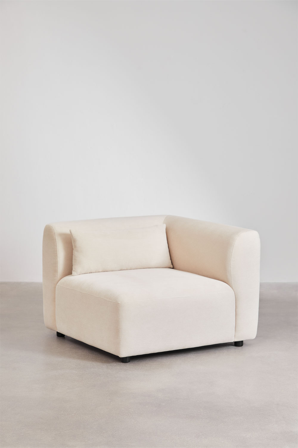 Fongler 2-piece corner modular sofa with left chaise and Fogler pouf - SKLUM