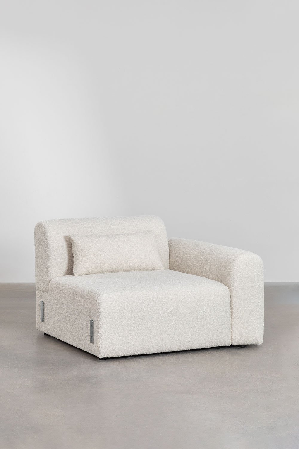 Right corner module for modular sofa in Borjan shearling, gallery image 2