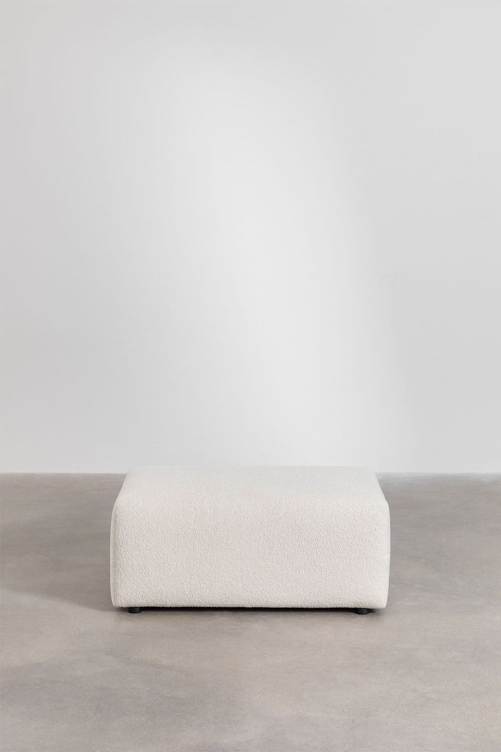 Pouffe (90x60 cm) for modular sofa in Borjan shearling, gallery image 2