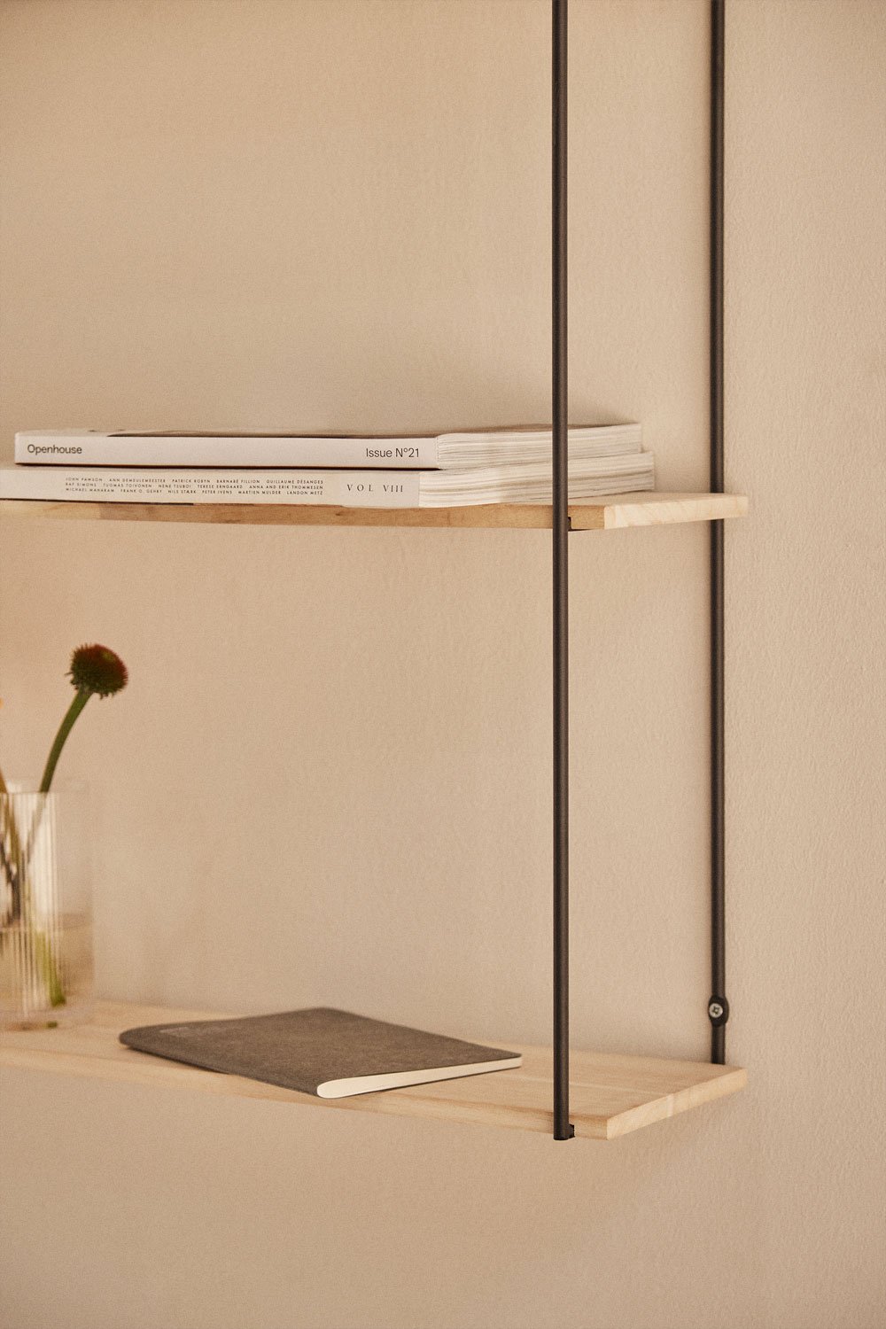 Wood & Steel Wall Shelf Arison , gallery image 2