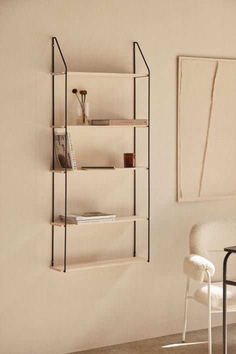 Wood & Steel Wall Shelf Arison
