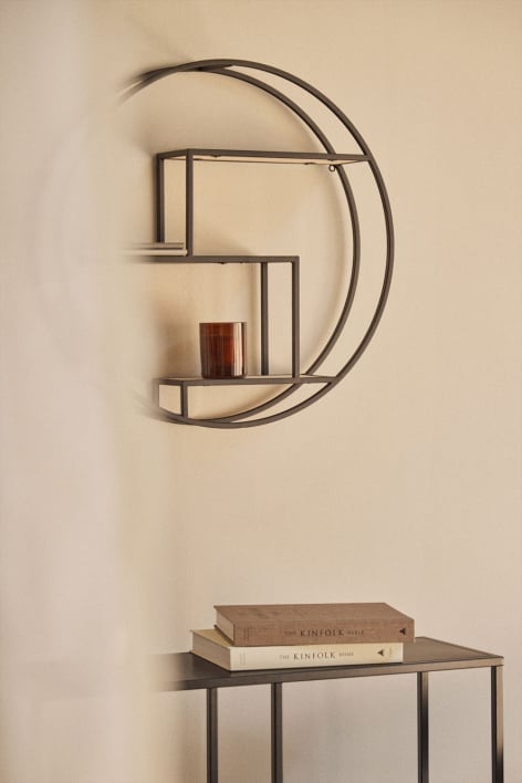 Floating Steel & Wood Shelf Kafren