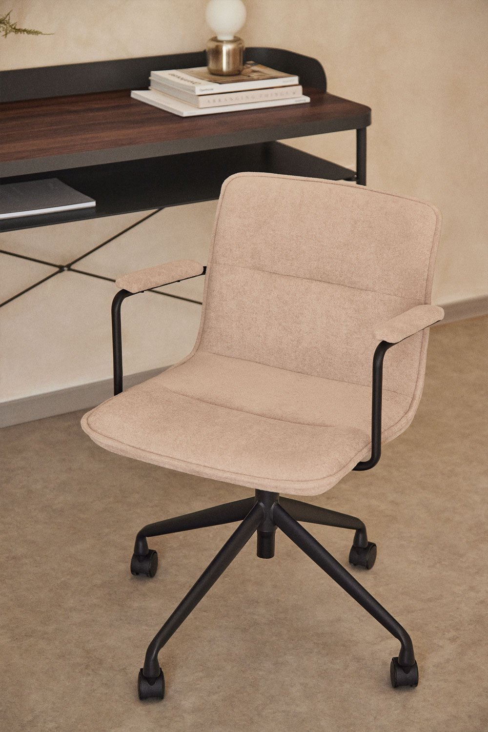 Seifert Desk Chair with Wheels and Armrests, gallery image 1