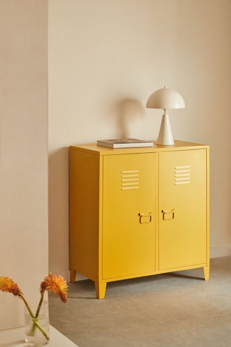 Pohpli Steel 2 Door Locker Sideboard