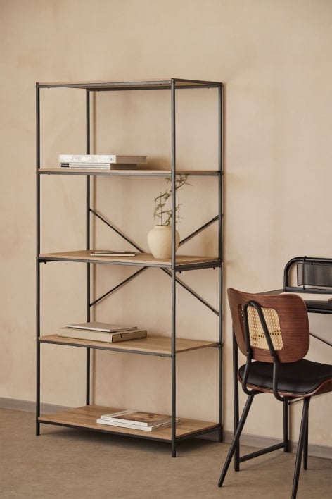 Baxter wood & metal shelving unit