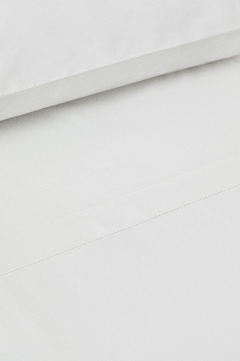 Lesia 180 thread count percale cotton top sheet, gallery image 2