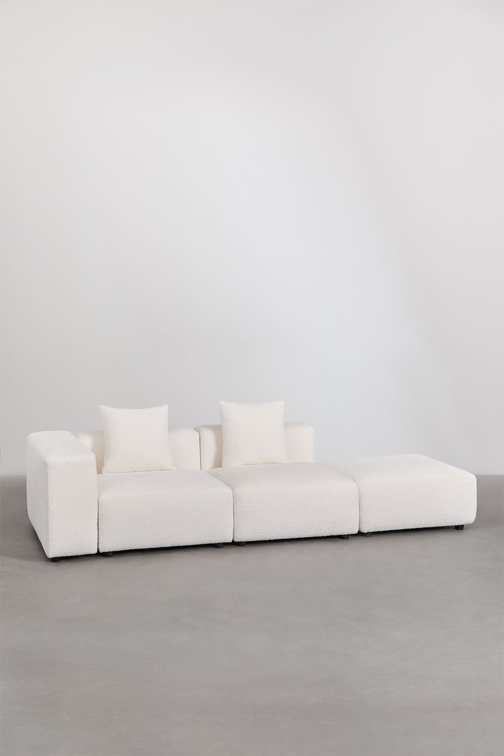 2-piece left corner modular sofa with high armrest and ottoman (↔︎285 cm) Bruna, gallery image 1