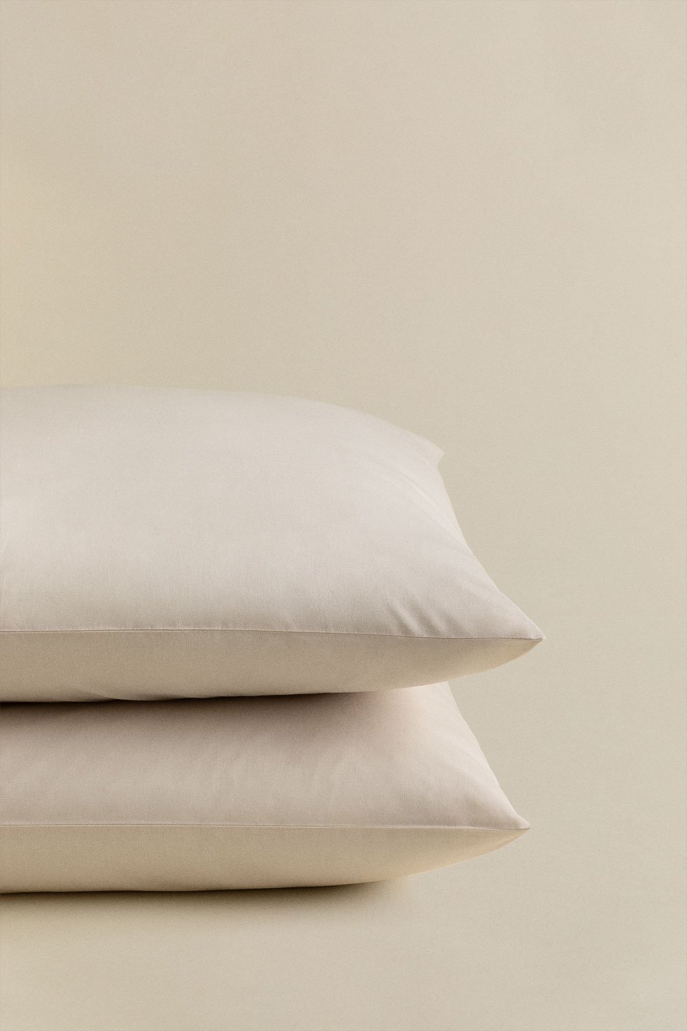 Set of 2 pillowcases in 180-thread-count Lesia cotton percale, gallery image 2