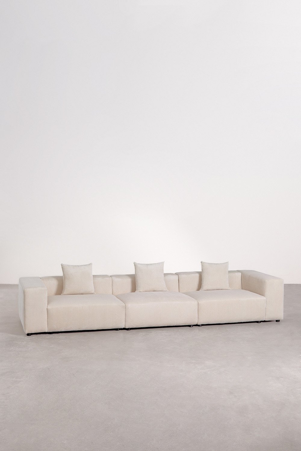 3-piece modular sofa (↔︎375 cm) with high armrest Bruna, gallery image 1