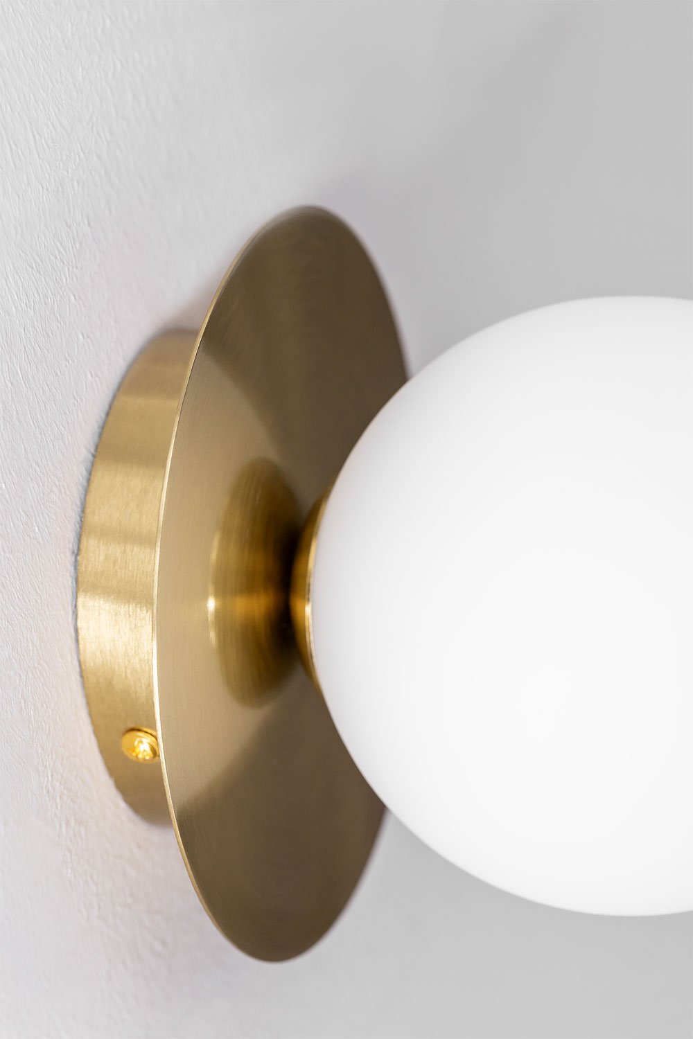 Anine iron and glass bathroom wall light, gallery image 4