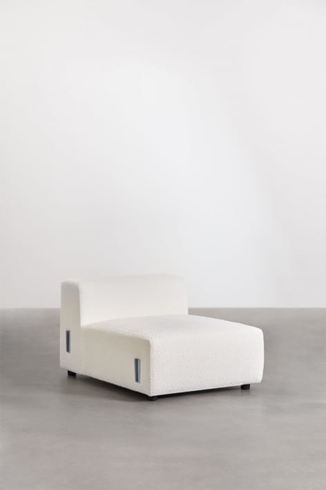 85x113 cm central module for Bruna modular sofa - White Bouclé