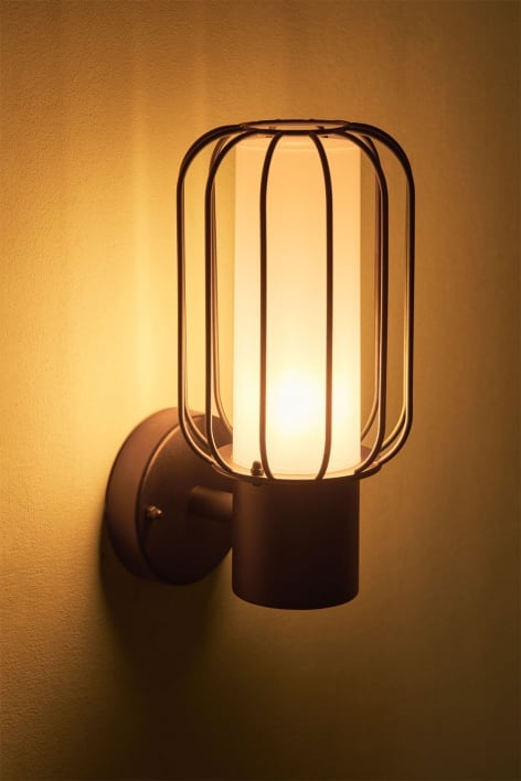 Arveta stainless steel outdoor wall lamp