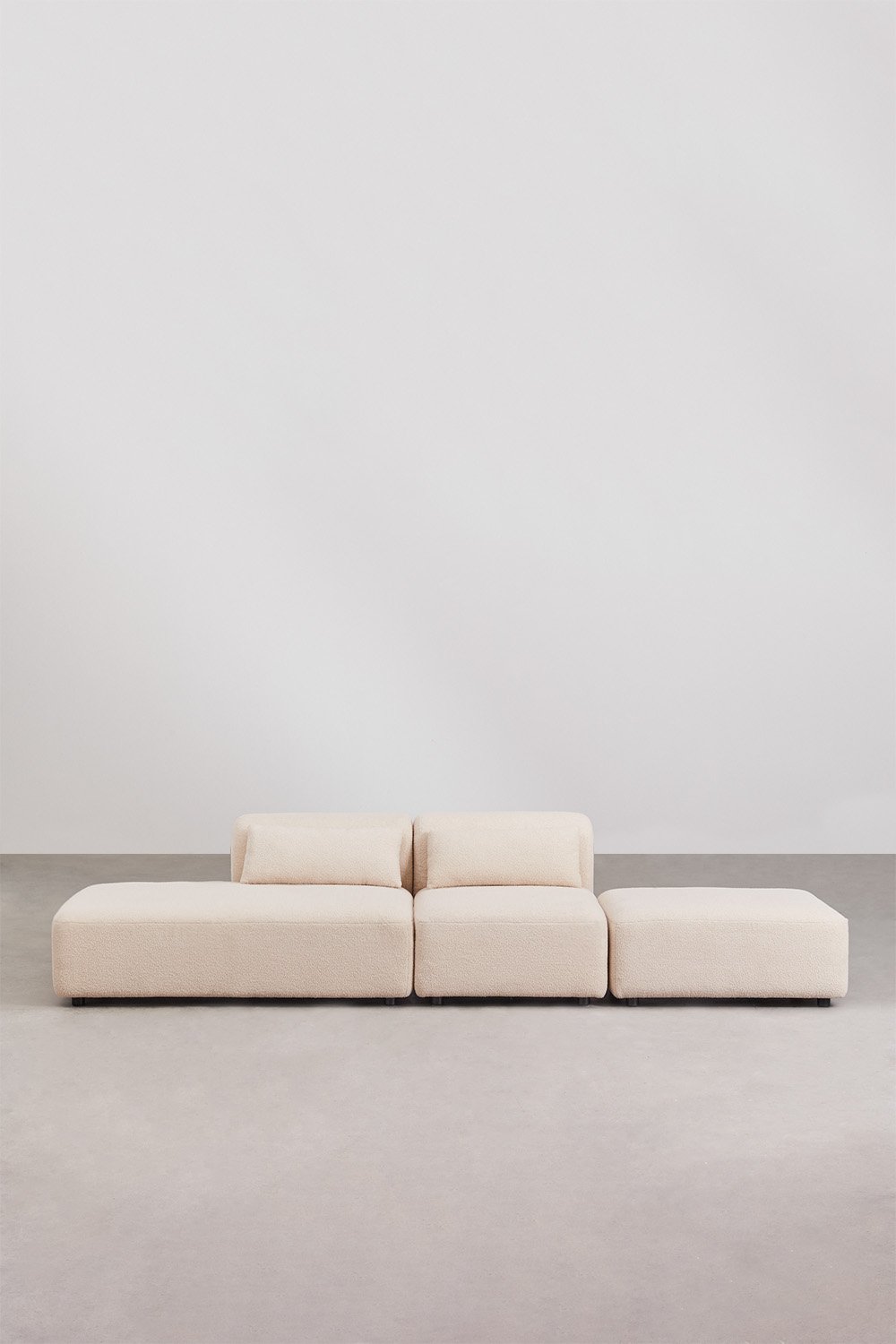 2-piece modular sofa with left-hand divan and Fogler pouf, gallery image 4