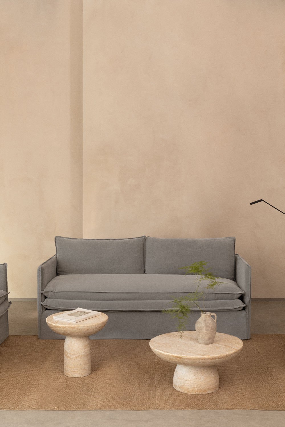 3-seater sofa in Grace linen and cotton, gallery image 1