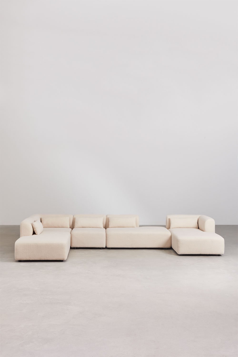 Fogler 5-Piece Right Chaise Longue Modular Sofa with Double Chaise, gallery image 4