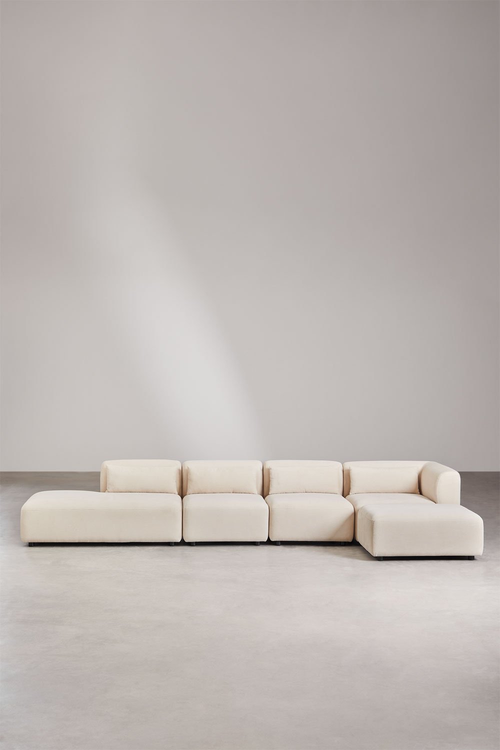 Fogler 4-Piece Corner Sectional Sofa with Left Chaise and Pouf, gallery image 3