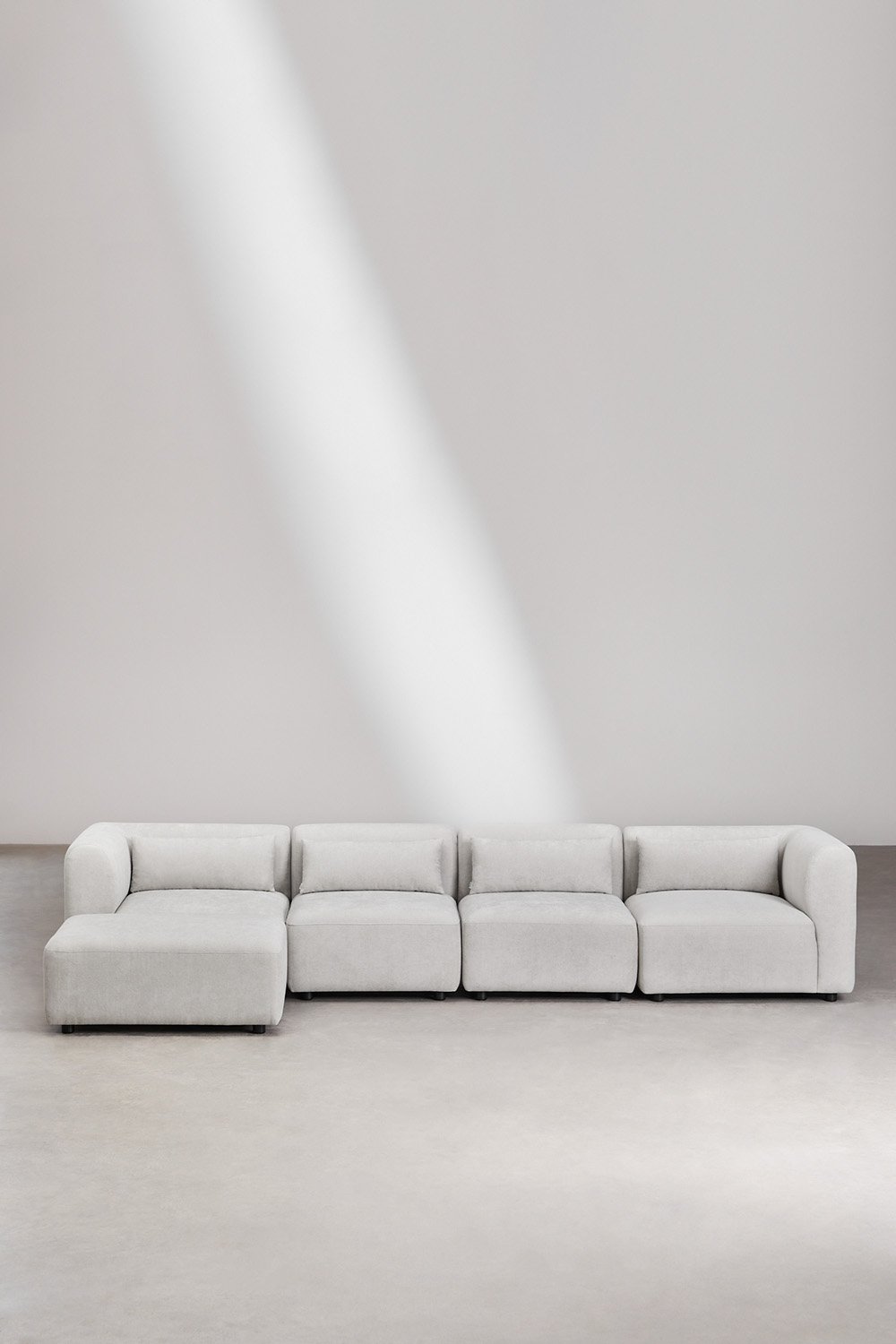 4-Piece Modular Sofa with Fogler Pouf, gallery image 3
