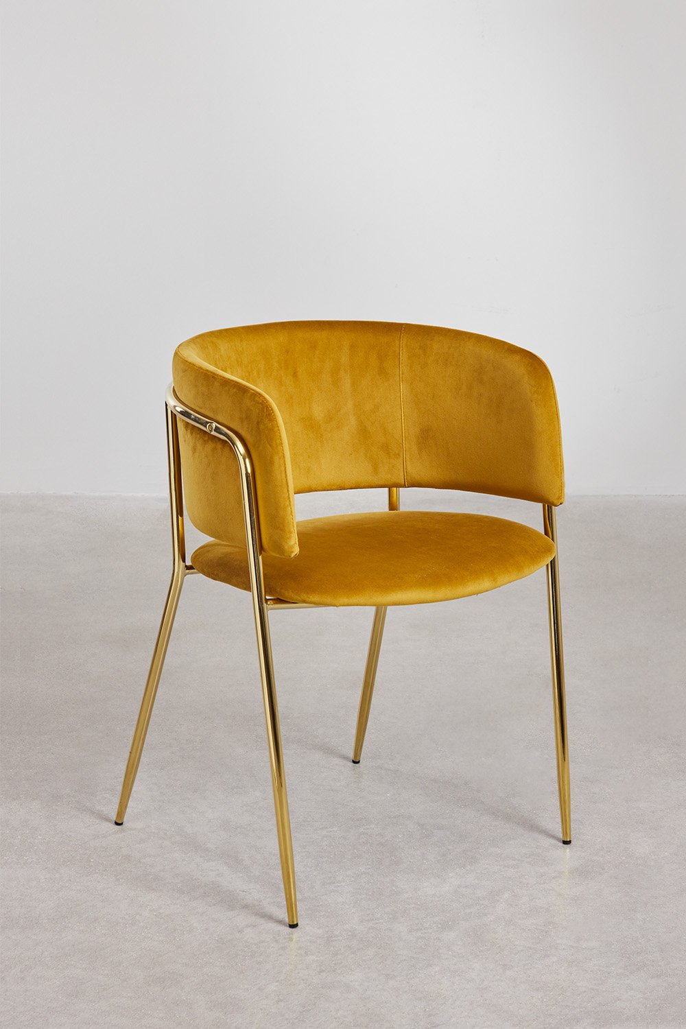 Nalon Velvet Dining Chair, gallery image 2