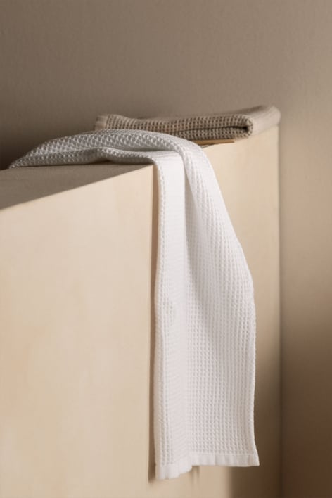 Fiorala waffle cotton towel