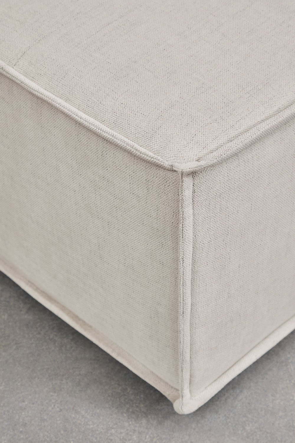 Pouf for modular sofa in Vermont fabric, gallery image 2