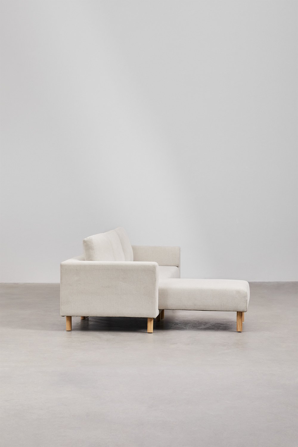 Caspian 3-seater chaise longue sofa, gallery image 4