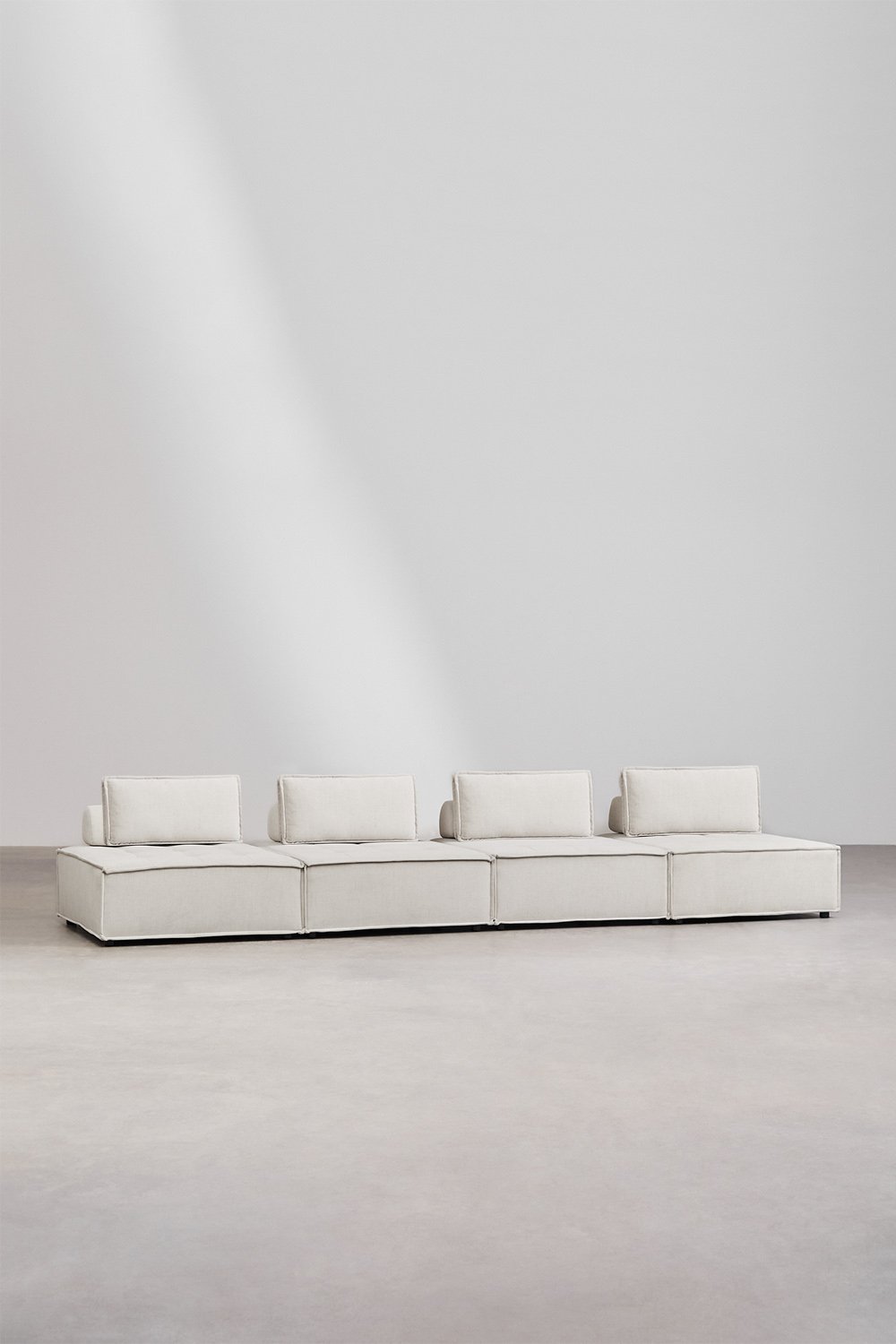 4-piece modular sofa in Vermont fabric, gallery image 1