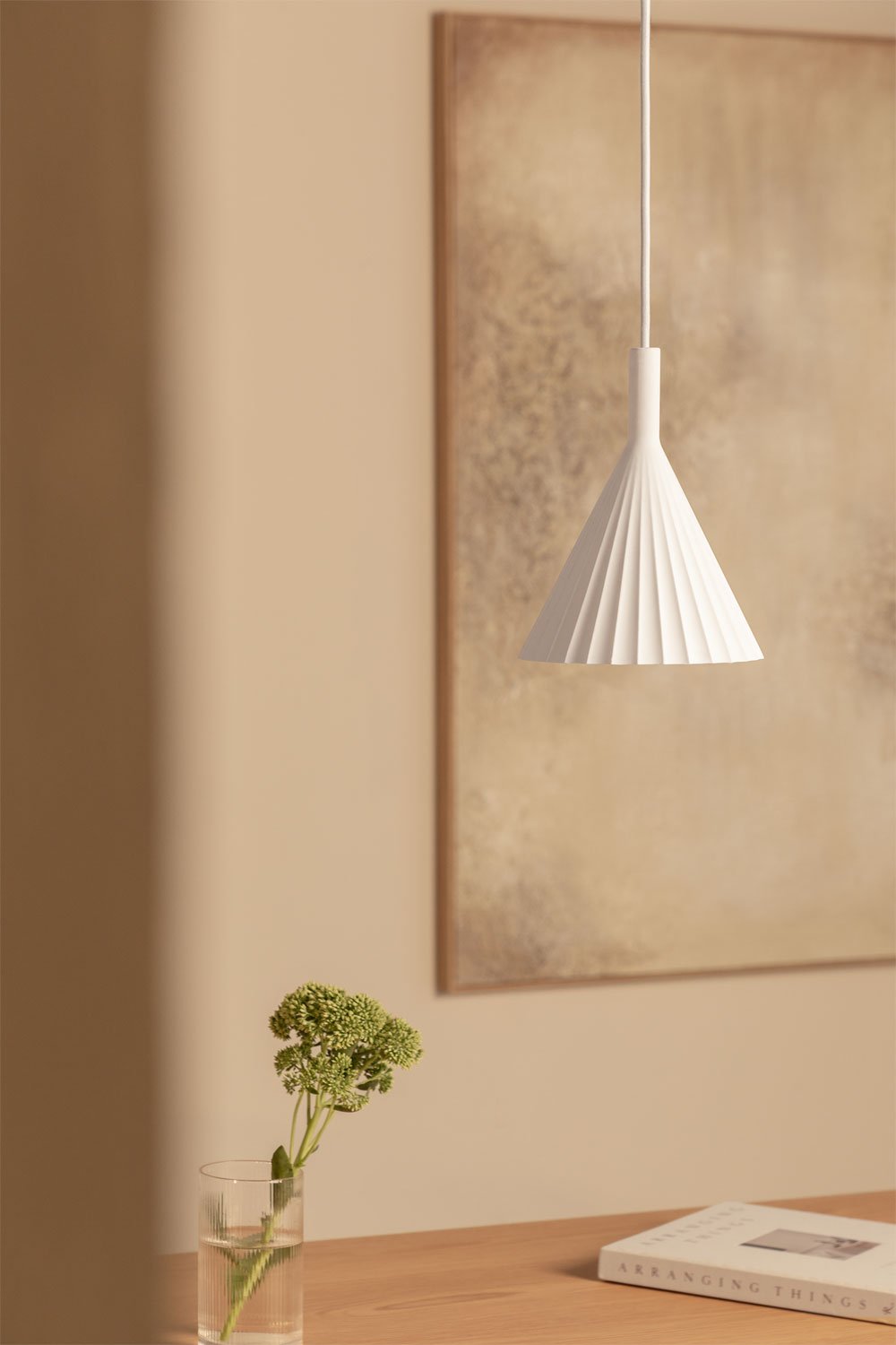 Lydon LED plaster ceiling lamp, gallery image 1